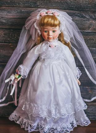 Коллекционная фарфоровая кукла the classical collection porcelain doll cry. новая2 фото