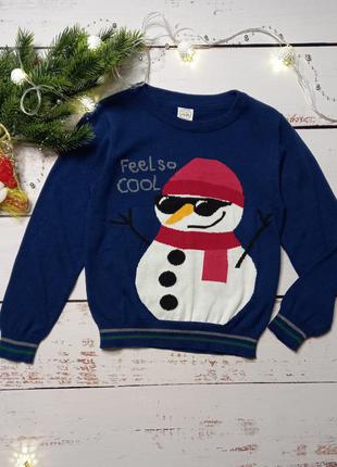 Новорічний светр/новорічний джемпер, кофта, светер cool club 122см
