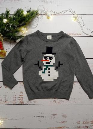 Новогодний свитер/новорічний джемпер, кофта, светер cool club 110см