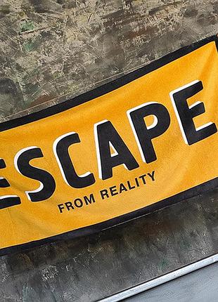 Рушник великий з принтом escape from reality 150x70 см (plb_21j045)