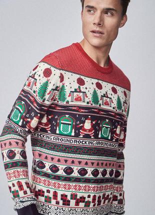 Новорічний чоловічий светр next1 фото