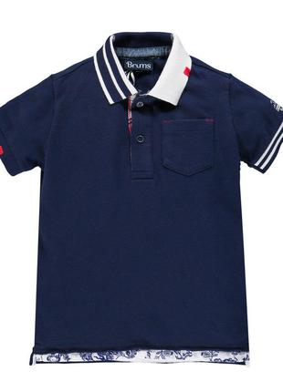 Рубашка поло для мальчика 191bffn015-276 синий 140