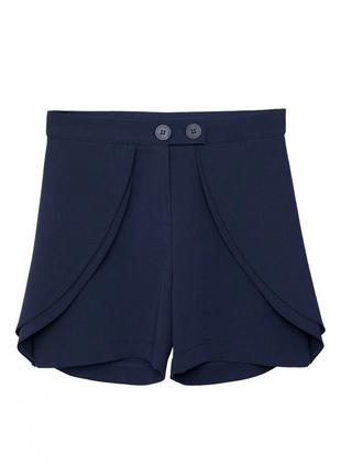 Школьная юбка-шорты для девочки sly  402b/s/19 синие  134-158