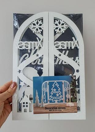 Новорічна ширма з оленями декор