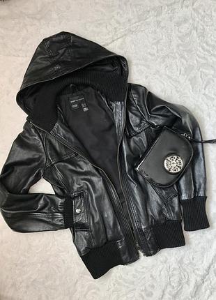 Куртка кожа mango xs-s asos