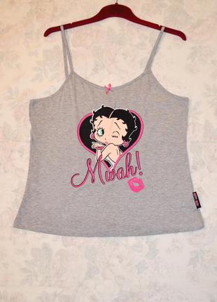 Красивая хлопковая маечка с betty boop