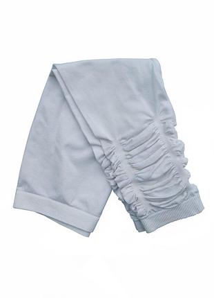 Детские лосины стрейч  белые  для девочки  12-14 лет 2