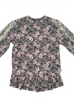 Детский джемпер для девочки модняшка104, 116 см с пайетками 2