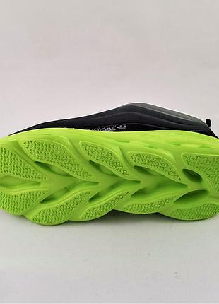 Кроссовки иadidas air boost серые зеленые мужские адидас3 фото