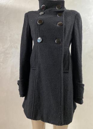 Чёрное шерстяное пальто 🖤👌💋