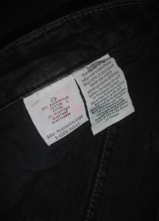 Шорти бриджі жіночі джинсові розмір 56 / 22 чорні стрейчеві5 фото