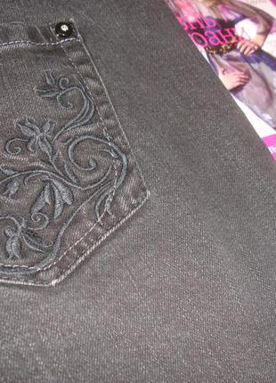 Шорты бриджи женские джинсовые размер 56 / 22 черные  стрейчевые3 фото