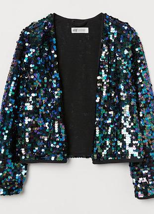 Кардиган для девочки h&m 0792074001 146-152 см черный 66417