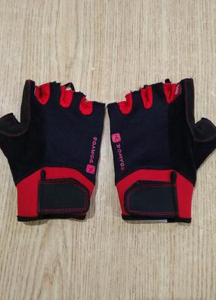 Велоперчатки decathlon перчатки беспалые1 фото
