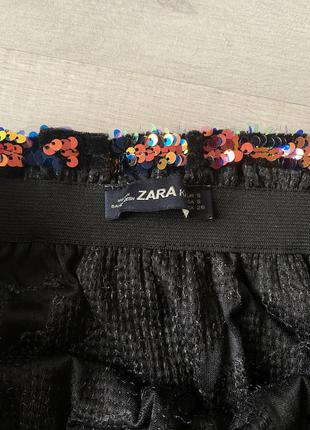 Юбка zara с пайетками4 фото