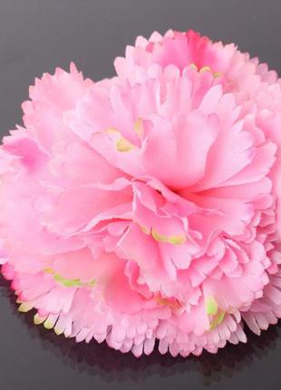 Хризантема шаровидная тканевая розовая1 фото
