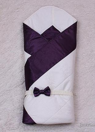 Зимний конверт-одеяло beauty (фиолетовый)