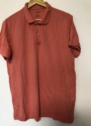 Яркий мужской персиковый поло xl футболка хлопок от lc waikiki2 фото