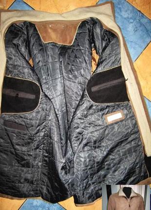 Мужская утепленная кожаная куртка angelo litrico. италия. лот 263 фото