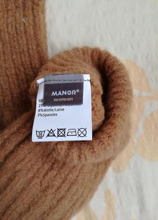 Вязанные перчатки митенки manor3 фото