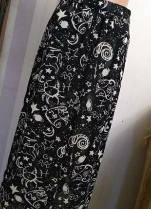 Шифоновая многослойная дизайнерская винтажная юбка миди2 фото
