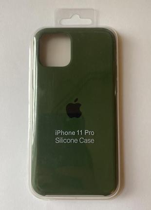 Чехол iphone 11 pro silicone case ( цвет/ khaki )5 фото