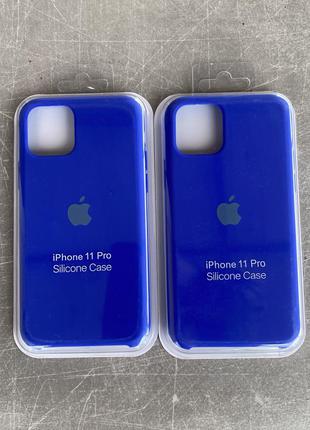Чехол iphone 11 pro silicone case apple (цвет cobalt blue 40)
