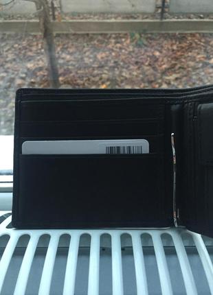 Чоловічий гаманець tommy hilfiger чорний / портмоне з затиском на подарунок4 фото