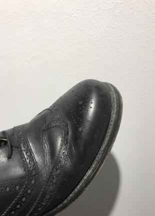 Шкіряні туфлі, брогі ручної роботи3 фото