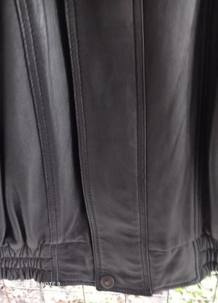 Моднява шкіряна чоловіча курточка4 фото