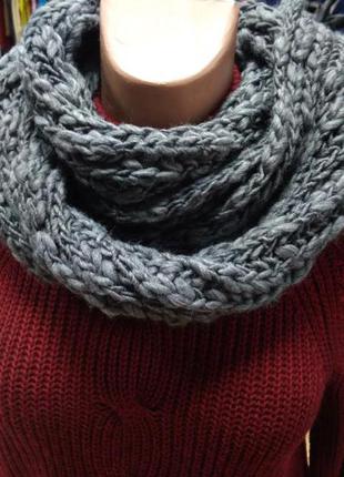 Женский, теплый, вязаный, шарф, хомут, снуд, c&a, 115691 фото