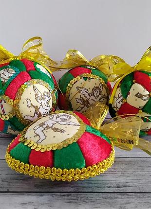 Набор новогодних игрушек "ангел"