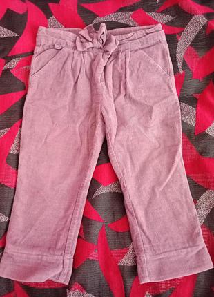 Вельветові штанці на підкладці