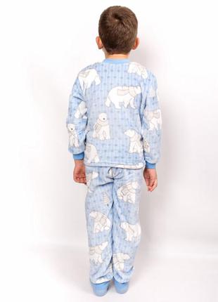 Красивая тёплая махровая пижама для мальчика/тёплая детская пижама/тепла махрова піжама для хлопчиків/дитяча піжама3 фото