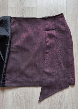 Новая шикарная и эффектная фиолетовая мини юбка calliope5 фото