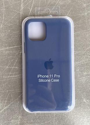 Чехол iphone 11 pro silicone case ( цвет/ dark blue 57/emerald 35 )4 фото