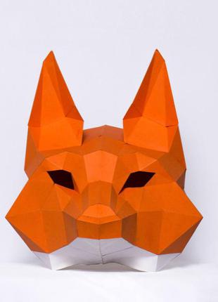 Маска лисы fox, маски для фотосессии, маска на день рождение4 фото