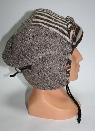 Шапка шерстяная на меху, р.52-56