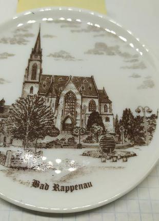 Декоративная тарелочка бад-раппенау, германия1 фото