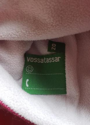 Vossatassar шапка дівчинці тепла зимова сумішева шерсть і флісова підкладка біні з бубоном 1.5-2-3 р 86-92-98 смнорвегия2 фото