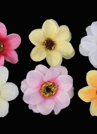 Квіти декоративні тканинні мікс