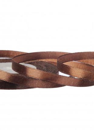 Лента атласная 7 мм (#32) (шоколадный)