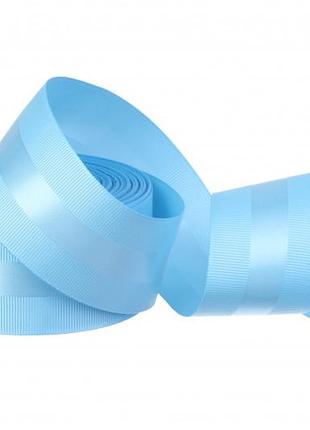 Стрічка комбінована репс з атласом 40 мм (#097)