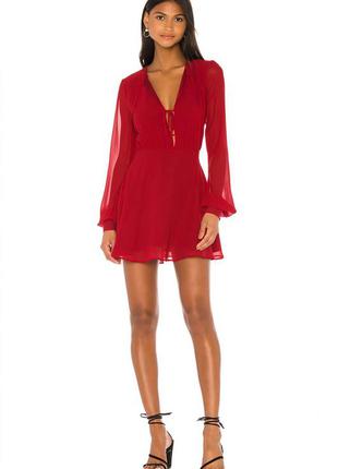 Privacy please revolve easton mini dress in garnet red