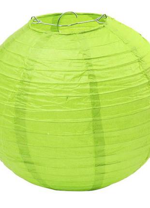 Бумажный шар салатовый 20см