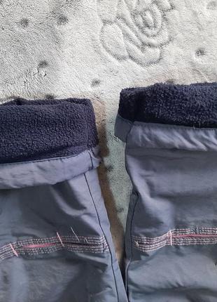 Брюки штаны теплые плащевка на флисе2 фото