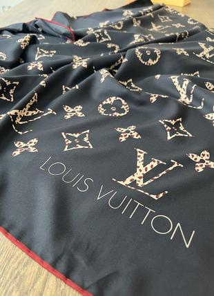 Платок шёлк в стиле louis vuitton