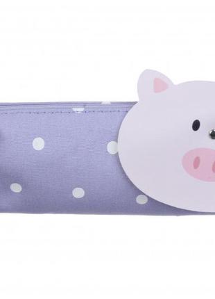 Пенал pig textile (purple) 2-56583