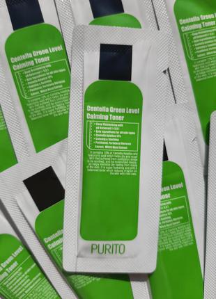 Purito centella green level calming toner бесспиртовый успокаивающий тонер с центеллой азиатской1 фото