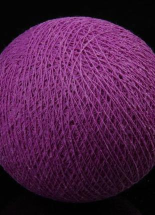 Хлопковые шарики (magenta - пурпурный)1 фото